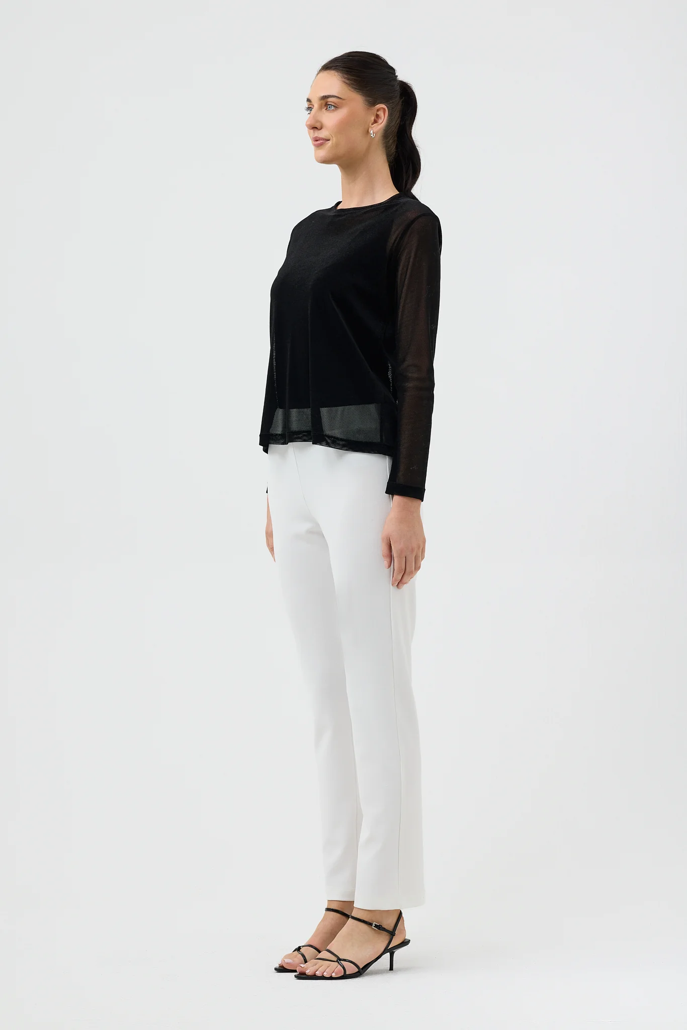 VELOUR MESH TOP - Image 3